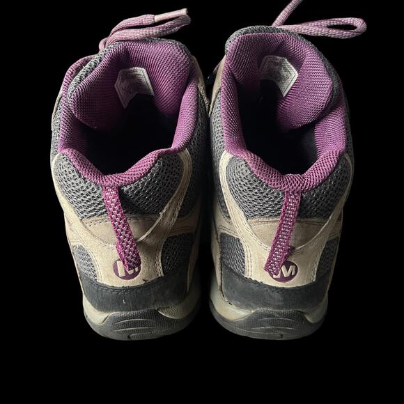 Merrell Shoes Womens Size 10 Gray Purple Waterproof Hiking M Select GRIP J24326 - Picture 4 of 9